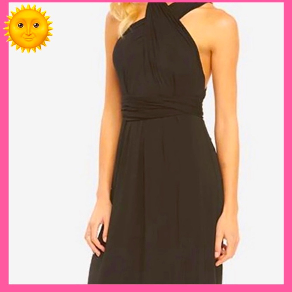 BNWT:Tart Collections Infinity convertible black maxi dress